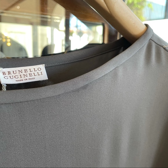 Brunello Cuccinelli Silk Short Sleeve Blouse - Picture 6 of 13